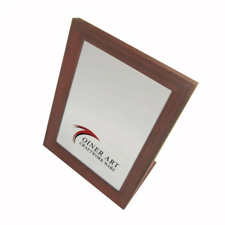 L-alakú barna matt papír tükör